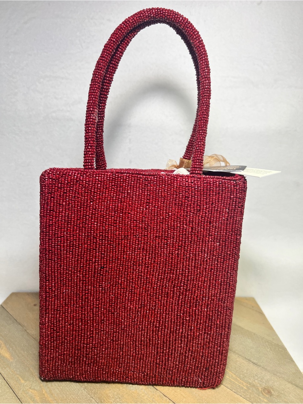 Viral Red Beaded Bow Tote!! - Picture 2 of 6